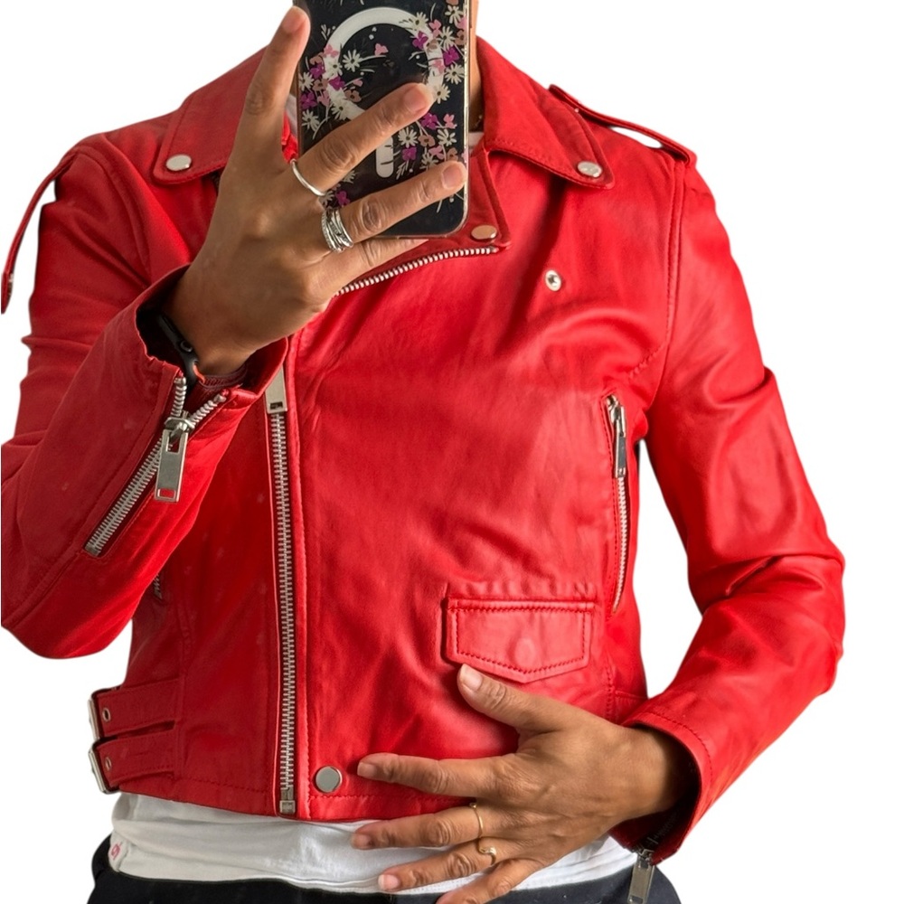 Walter Baker Liz Biker Jacket L - Picture 4 of 10